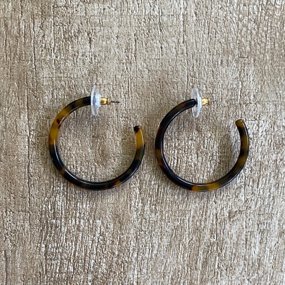 Silver Girl 1.5" Hoop Earrings - Picture 1 of 3